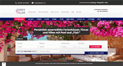 Desktop Screenshot of espritvillas.com