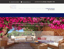 Tablet Screenshot of espritvillas.com